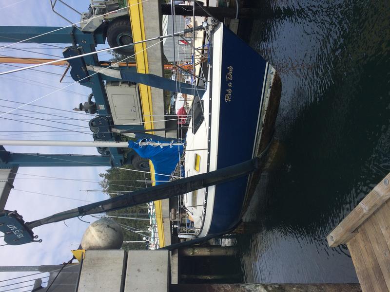 Rub a Dub hauled by travelift, low