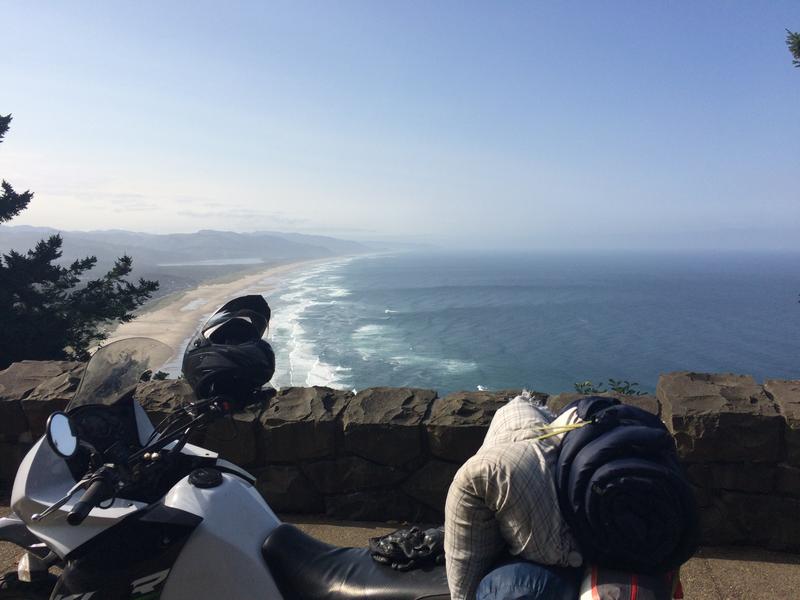 looking out onto beach and ocean