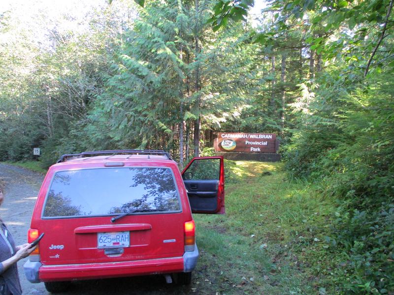 Carmanah Walbran provincial park sign