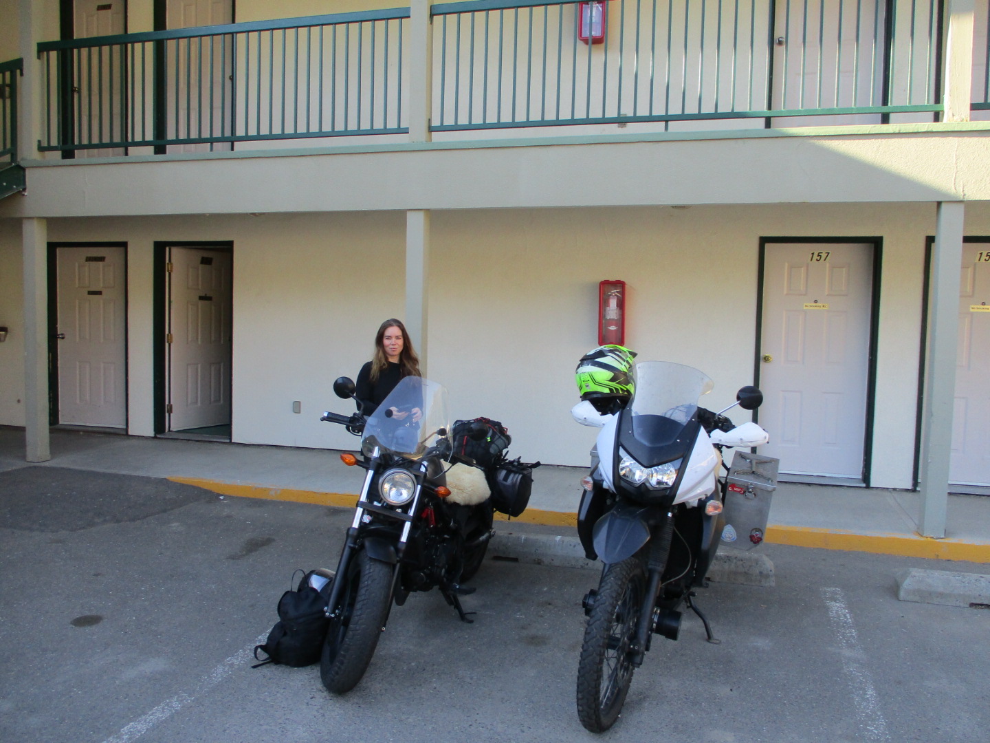 Bikes packed leaving Lilloet